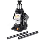 Wiltec Hydraulischer 10t Flaschen-Wagenheber, Stempelwagenheber mit Slow down