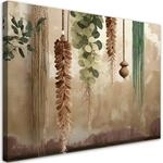 Feeby Bild auf Leinwand - Wandbilder Wohnzimmer Aesthetic - H&auml;ngende Bl&auml;tter...