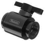 Barrow Mini Water Stop Valve - Black Main Body + Classic Black Aluminum Handle