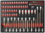 TRUTZHOLM Werkzeugeinlage Chrom-Vanadium-Stahl Schaumeinlage 52x40x4cm rot