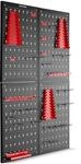tectake&reg; Werkzeug Lochwand aus Metall, 160 x 60 x 2 cm, Werkzeugwand...