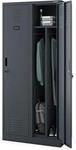 Jan Nowak Spindschrank Umkleideschrank Metall 2 Abteile 180x80x50 cm