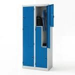 Jan Nowak Umkleideschrank Metall 4 F&auml;cher Personalschrank 185x80x45 cm