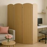 Mendler Bambus Paravent HWC-O30 zusammenklappbar 4 Paneele 170x162cm