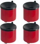 PROREGAL SuperSparSet 4x Runder feuerl&ouml;schender Wandaschenbecher | 2 Liter |...