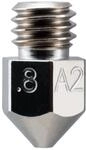 Micro Swiss - MK8 0,80mm Plated A2 Tool Steel Wear Resistant Nozzle (MakerBot,