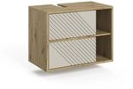 Vicco Waschbeckenunterschrank Viola, Artisan-Eiche/Cashmere, 80 x 60 cm