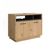 Vicco Waschbeckenunterschrank Beatrice, Artisan Eiche/Anthrazit, 80 x 64 cm