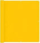 vidaXL Balkonsichtschutz 110 x 1000 cm Oxford-Stoff Rechteckig Gelb