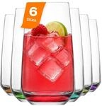 Premium Bunte Longdrinkgl&auml;ser Cocktail Gl&auml;ser 6er Set 480ml %100 BLEI FREI
