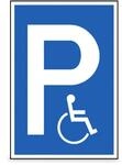Betriebsausstattung24 Parkplatzschild f&uuml;r Rollstuhlfahrer - Aluminium,...