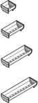 BLUM ORGA-LINE Schalen, 352 x 88 x 60 mm