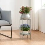 [en.casa] Blumenst&auml;nder Altena Pflanzenst&auml;nder mit Blumentopf und Ablage...