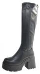 Buffalo Mila Hi Boot Schaftstiefel Schwarz in Gr. 38