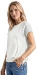 T-Shirt aus Spitze mit Rundhals
