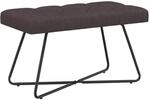 vidaXL Bank mit Knopfheftung Dunkelbraun 80 x 40 x 46 cm Stoff
