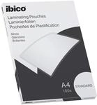 Ibico Basics Laminierfolien A4 Standard, 100 St&uuml;ck, Gl&auml;nzende Hei&szlig;laminierfolien,