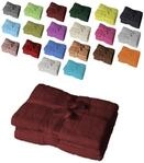 EXKLUSIV HEIMTEXTIL Duschtuch 2er Set 70 x 140 cm Bordeaux