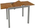 DEGAMO Gartentisch Balkontisch ausziehbar Vail 80/120x70cm, Aluminium...