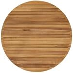 vidaXL Tischplatte &Oslash; 80 x 3,5 Rund Massives Teakholz Natur
