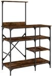 vidaXL B&auml;ckerregal R&auml;uchereiche 90x40x132 cm Holzwerkstoff und Metall