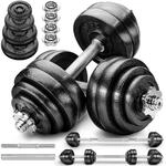 RE:SPORT&reg; 2 in 1 Hantelset 15-60 kg | 2er Hantelset Gusseisen verstellbar