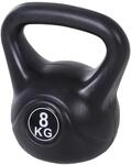 HOMCOM Kettlebell Kugelhantel 8 kg mit Sand bef&uuml;llt Zuhause Krafttraining