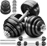 RE:SPORT&reg; 2 in 1 Hantelset 15-60 kg | 2er Hantelset Gusseisen verstellbar
