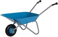 Rolly Toys Metallschubkarre silber/blau (ab 2,5 Jahren, Kinderschubkarre,