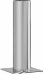vidaXL Kamin Kopf Erweiterung Silber 24 x 24 x 50 cm Edelstahl