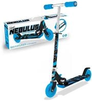 Ozbozz Nebulus Scooter &ndash; Schwarz und Blau &ndash; Chrom-Finish
