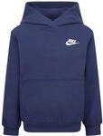 Nike Kinder Club Fleece Lbr Kapuzenpullover, Midnight Navy, 2/3 Jahre