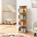 [en.casa] Drehbares B&uuml;cherregal f&uuml;r Kinder Tal&ouml;pintaa Kinderregal 129 x 40 x...
