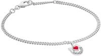 trendor M&auml;dchen-Armband mit Hufeisen/Herz 925 Silber Rhodiniert 21626
