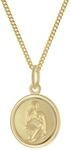 trendor Kinder Sternzeichen Jungfrau Gold 333 mit vergoldeter Kette