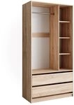 Vicco Kleiderschrank Elmo, Sonoma, 100 x 200 cm