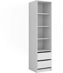 Vicco Kleiderschrank Elmo, Wei&szlig;, 50 x 200 cm