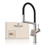 Wasserwerk WK2 K&uuml;chenarmatur - Design-Wasserhahn K&uuml;che - Edelstahl-Optik -