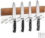 ECENCE Magnetleiste Messer aus edlem Akazienholz 40cm Messerleiste