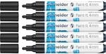 Schneider 120201 Paint-It Acrylstifte (mit 4 mm Rundspitze, hochdeckende Acrylfarben