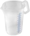 Thermohauser Messbecher m. geschlossenem Griff, 5000 ml, Kunststoff PP, blaue Skala
