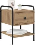 vidaXL Nachttisch 2 STK. Artisan-Eiche 35 x 36,5 x 47 cm Holzwerkstoff