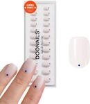 DOONAILS&reg; Summer Collection &ndash; Soft Gel Press On Nails 30er Set Blue Dots &ndash;