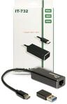 Inter-Tech LAN-Adapter Argus IT-732 USB-C Gigabit Ethernet