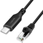 Logilink CU0414 - aktives USB 3.2 (Typ-C) zu Netzwerk (RJ45) Anschlusskabel - 1Gbps,