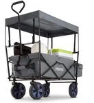 Arebos Bollerwagen faltbar mit Dach | Handwagen | Transportwagen | Faltwagen 