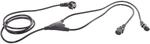 HAWA 1430167 1008274 Kaltgeraete Y-Kabel Schwarz 2.35m, 3 St&uuml;ck