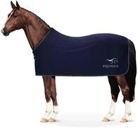 Equinate Abschwitzdecke Orlando aus Fleece mit Widerristpolster 135cm Navy