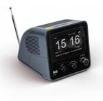 ELAC RD 100 DAB+ Radiowecker &ndash; UKW (FM), Bluetooth, Snooze-Funktion &ndash; Grau