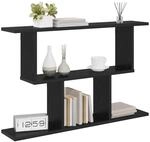 vidaXL Wandregal Schwarze Eiche 80 x 15 x 50,5 cm Holzwerkstoff